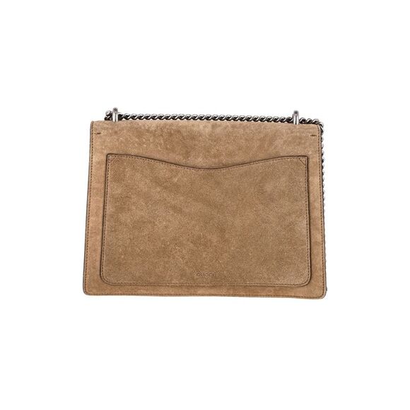 Gucci Medium Dionysus Chain Handbag in Beige Suede - Picture 12 of 12